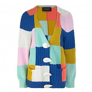 Rent Buy Sleeper Feather Trimmed Cropped Cardigan | MY