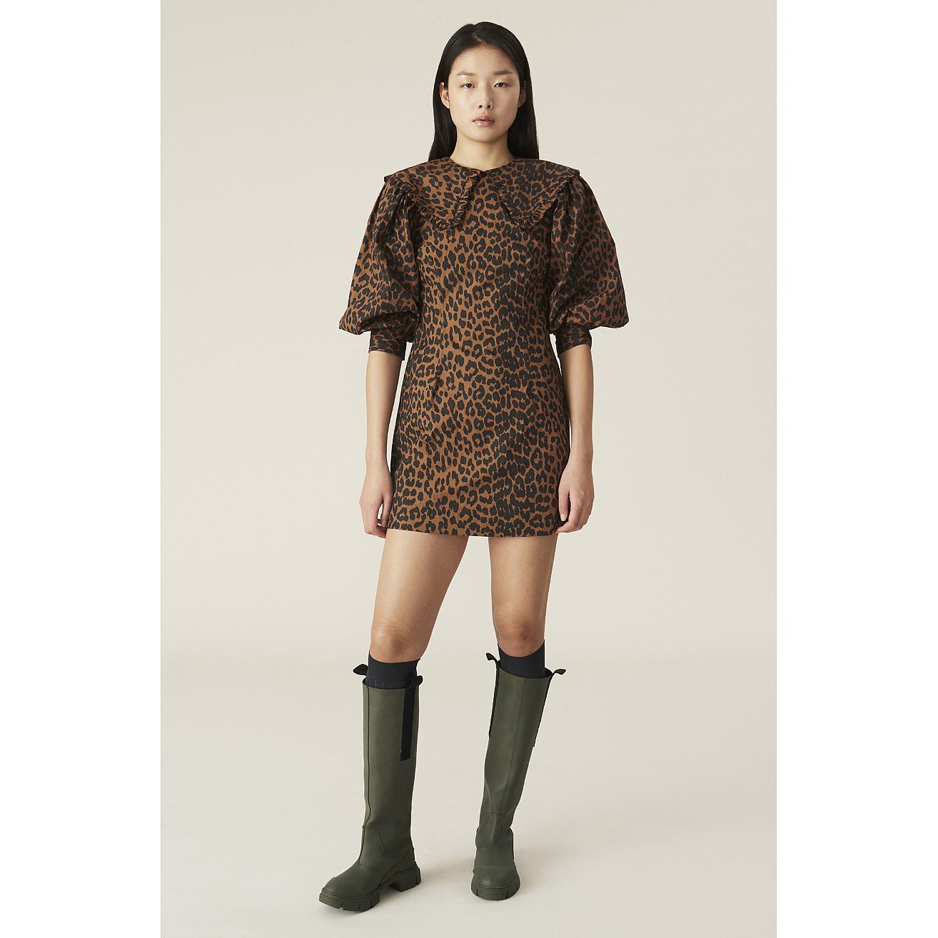 ganni lowell mini dress