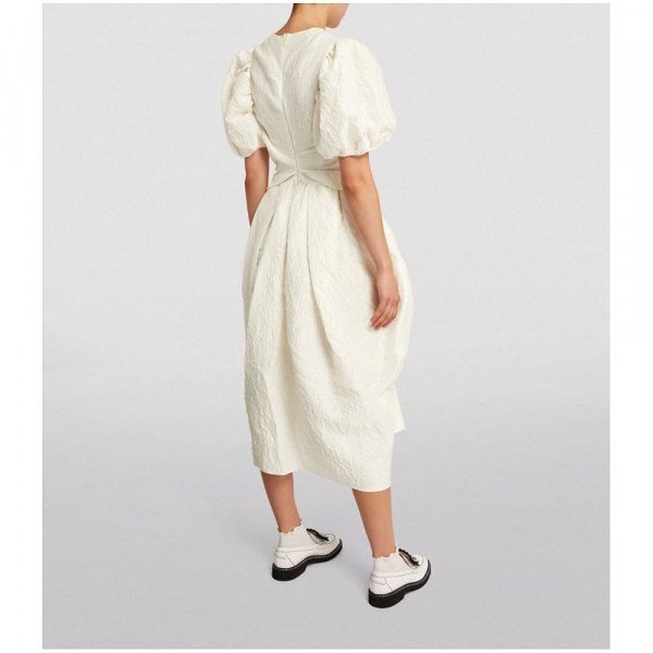 Cecilie Bahnsen Juniper Puff-Sleeved Midi Dress