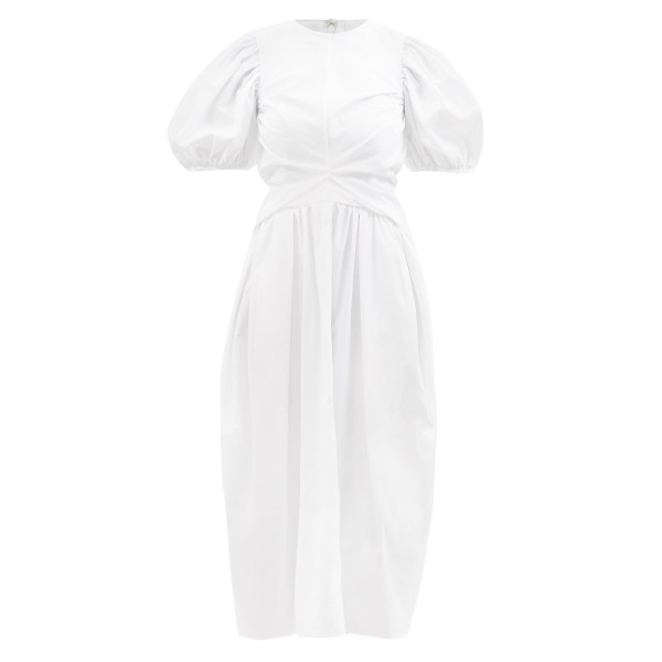 Cecilie Bahnsen Juniper Puff-Sleeved Midi Dress