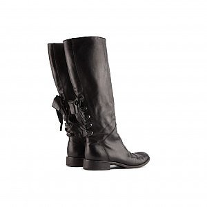 Rent Buy CHANEL Calfskin CC Turnlock High Boots MY WARDROBE HQ