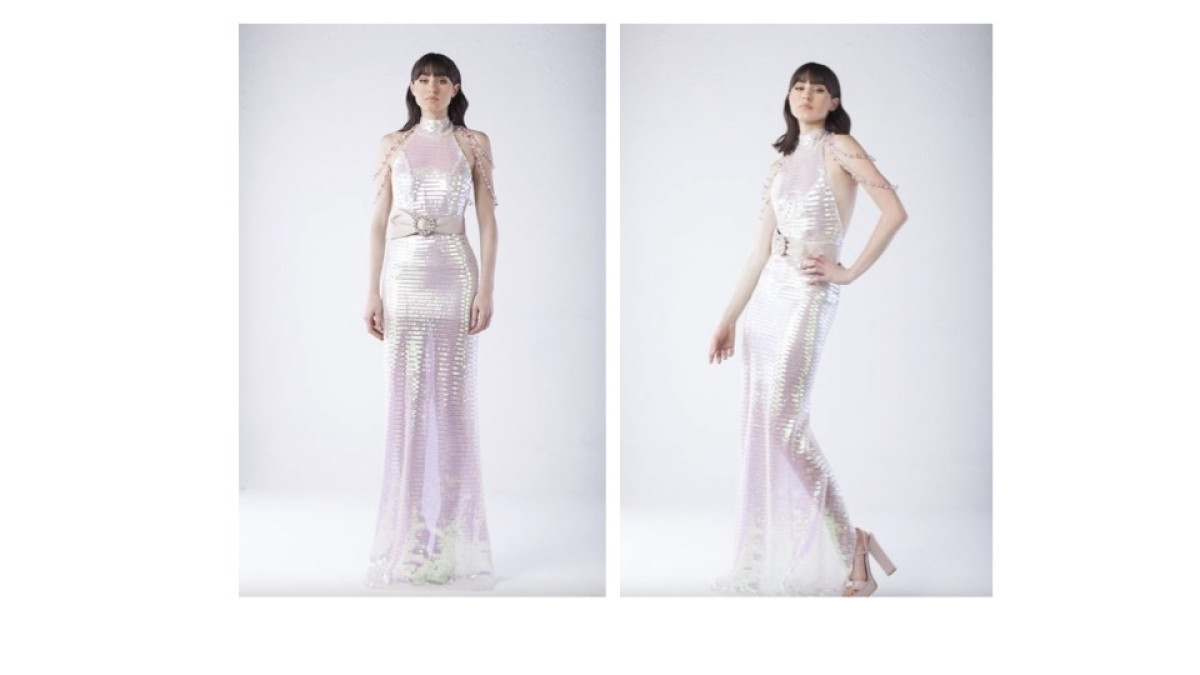 Maison Souraya Disco Lea Gown