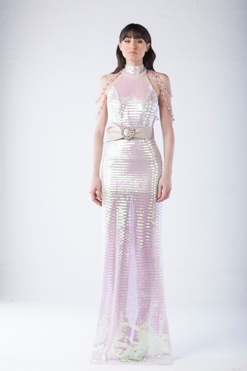 Maison Souraya Disco Lea Gown