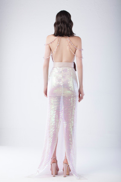 Maison Souraya Disco Lea Gown