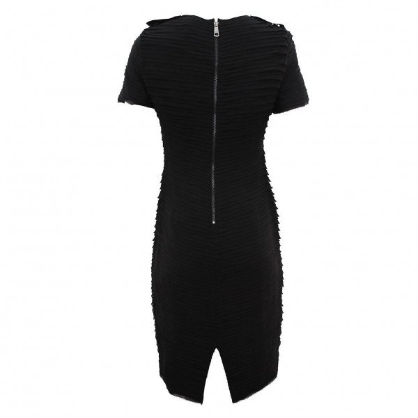 Burberry Pleated Knee-Length Silk Dress
