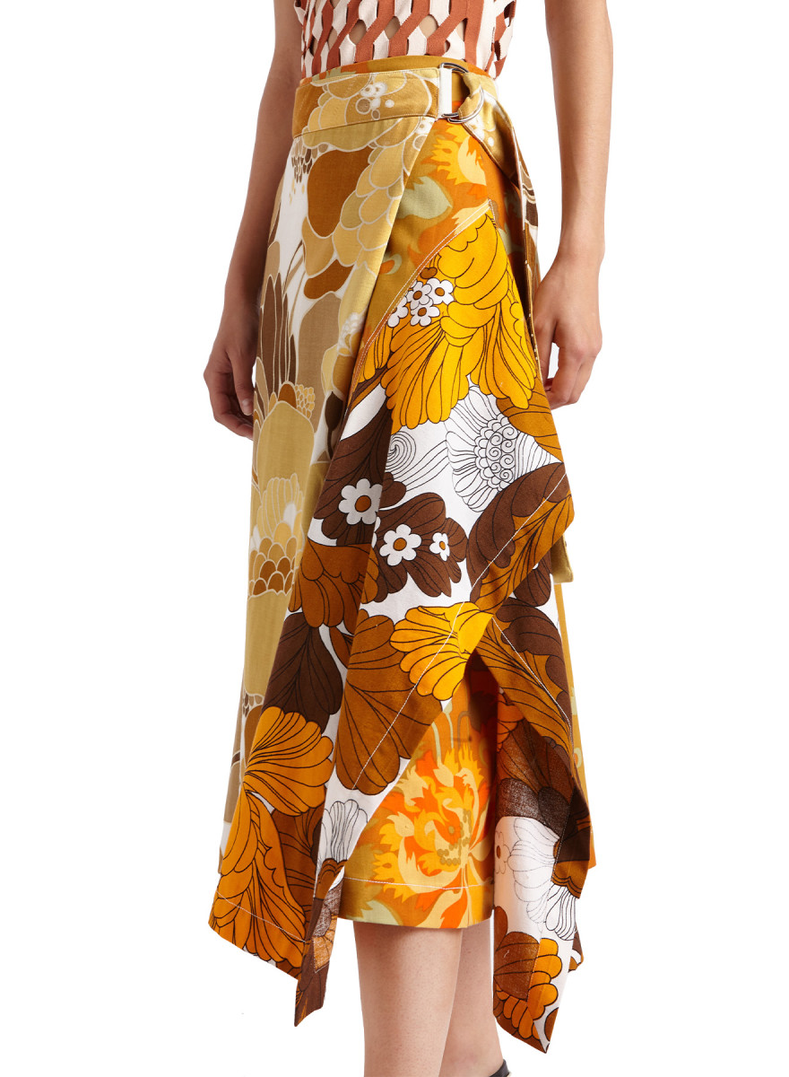 Colville Multicolor Geometric Print Skirt