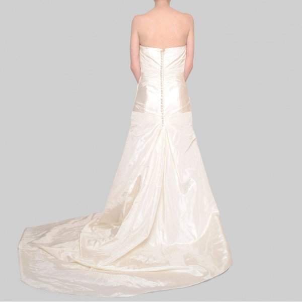 Justin Alexander Strapless Rhinestone Dress