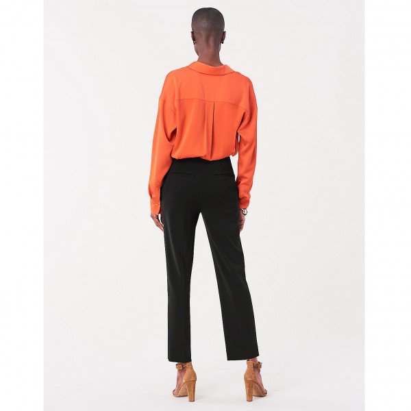 Diane von Furstenberg Jocelyn Stretch-Crepe Cropped Trousers