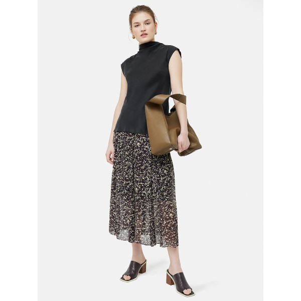 Jigsaw Silk Habotai Cowl Neck Top