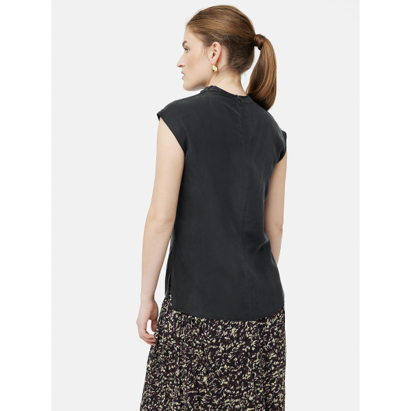 Jigsaw Silk Habotai Cowl Neck Top