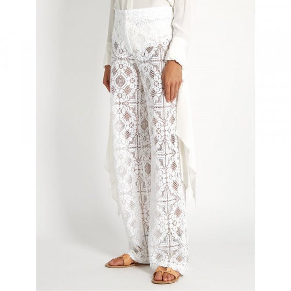 Serena Bute Crochet Lace Trousers