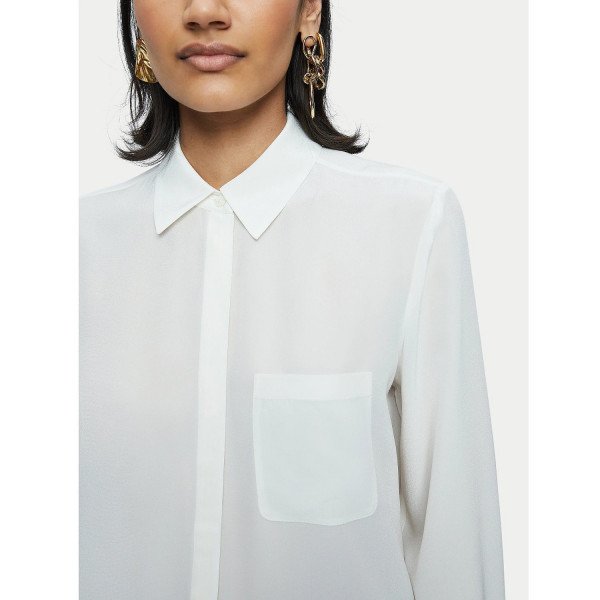 Jigsaw Silk Long Sleeve Shirt