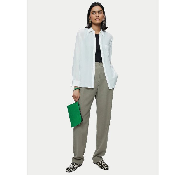 Jigsaw Silk Long Sleeve Shirt