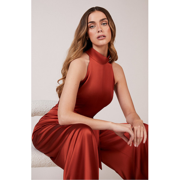 ReWritten Soho Burnt Orange Jumpsuit