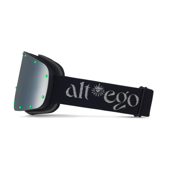 alt*ego HOLLYWOOD GOGGLE - SILVER NEON GREEN