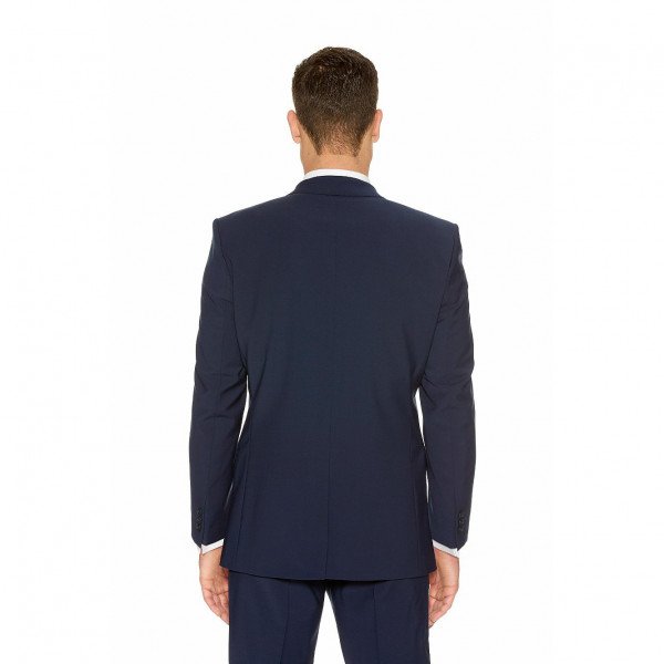 My Wardrobe Mens Blue Slim Fit Jacket