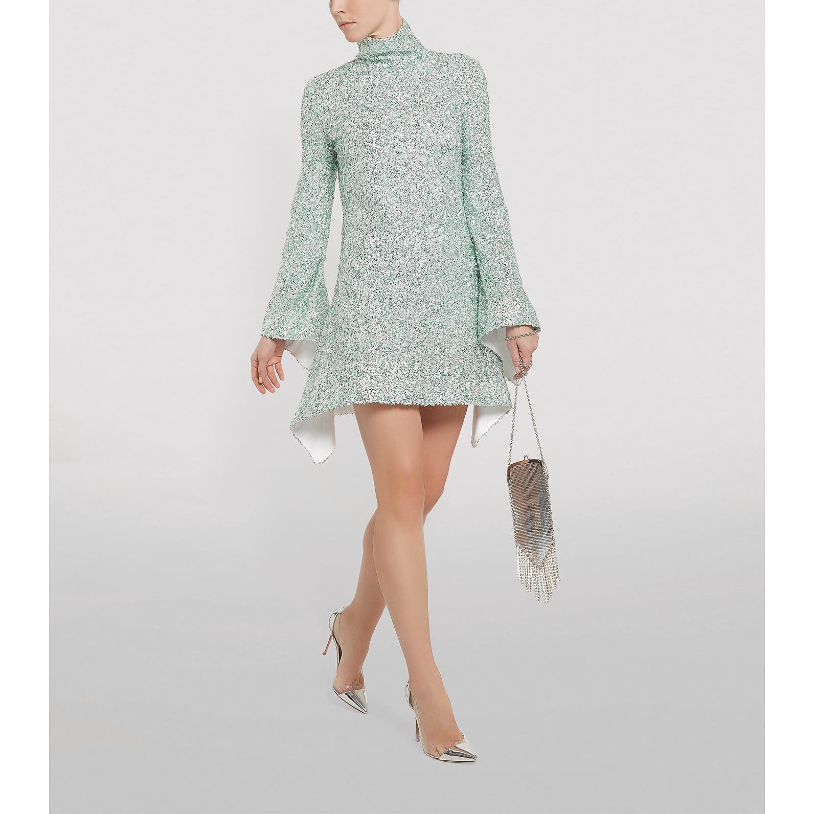 Halpern Sequinned Mini Dress