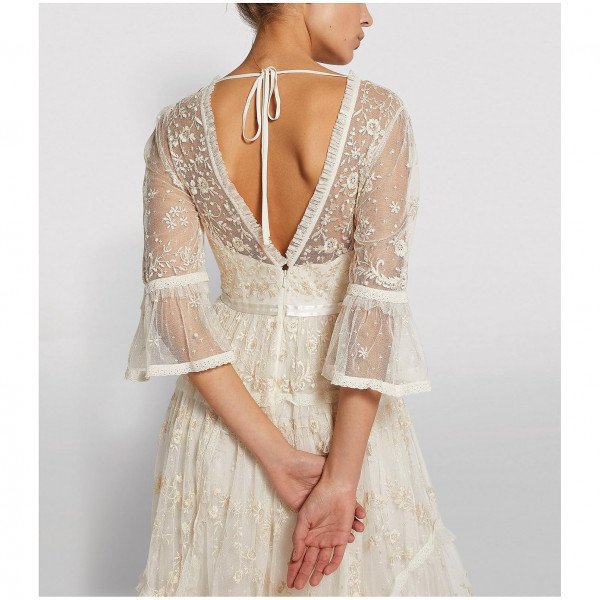 Needle & Thread Pennyflower V-Neck Midi Dress