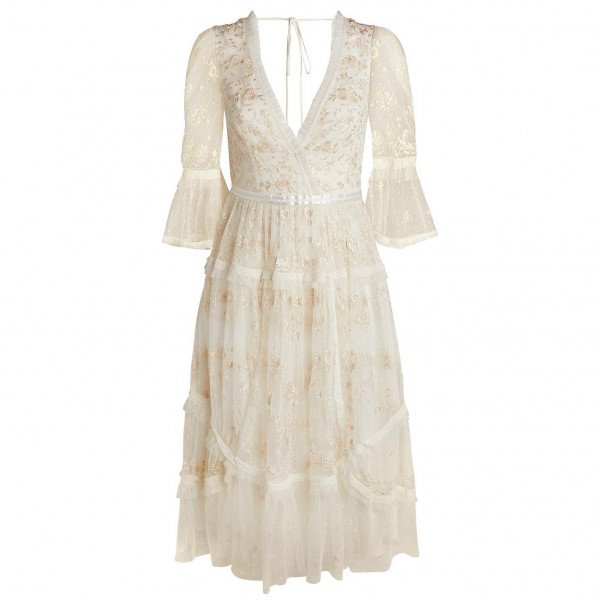 Needle & Thread Pennyflower V-Neck Midi Dress