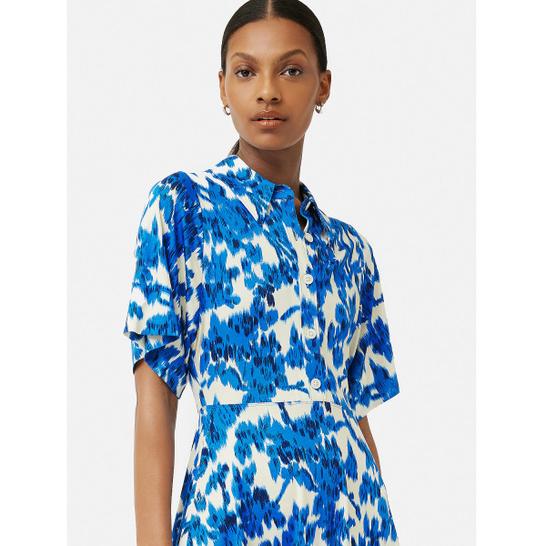 Jigsaw Ikat Posy Jersey Shirt Dress