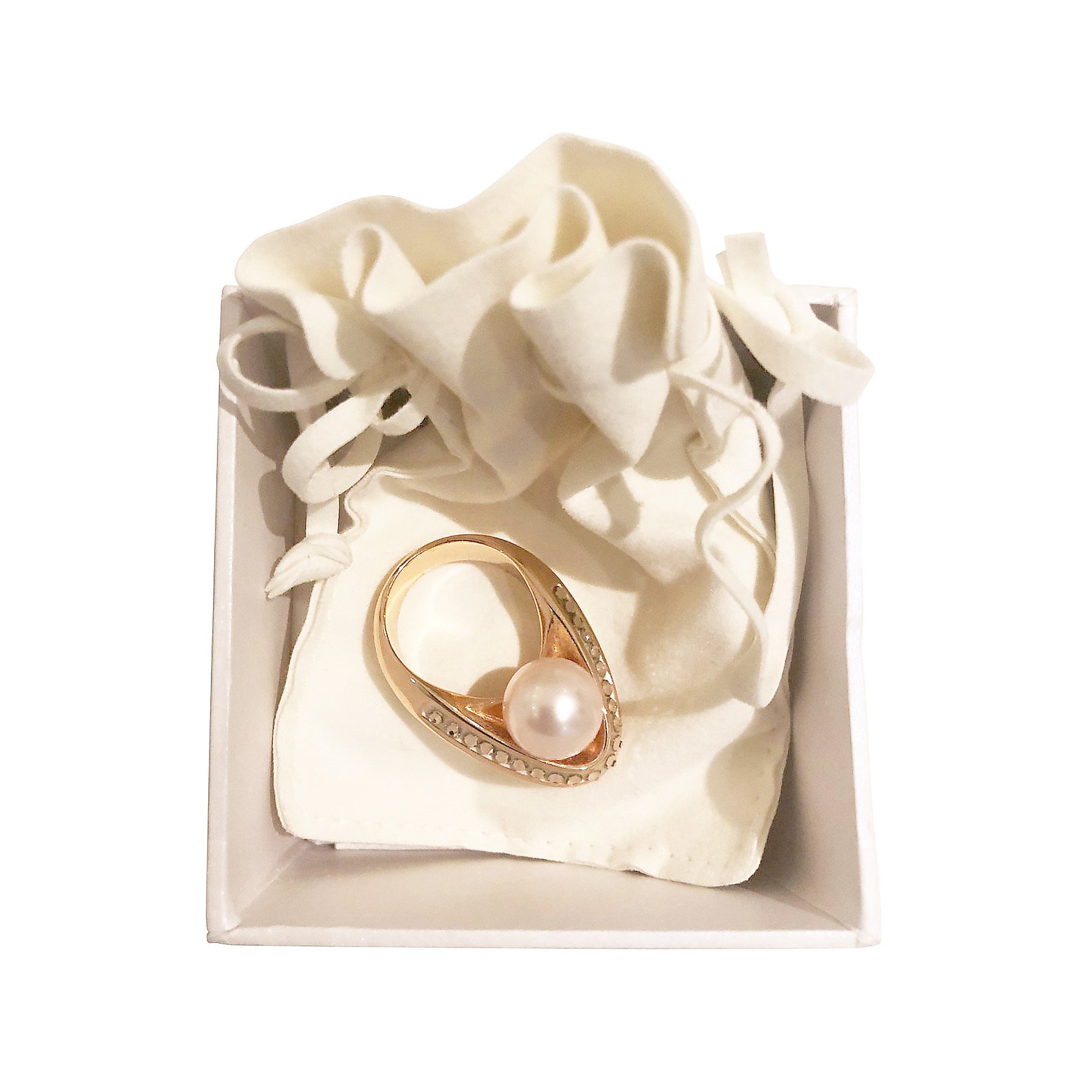 Swarovski Rose Gold Pearl Ring