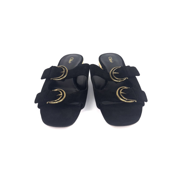 Chloé Alizè flat sandals in Black