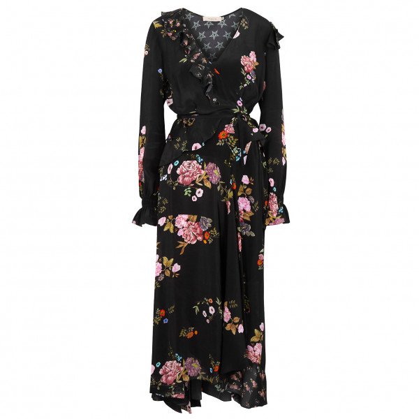 Preen Line Floral Print Midi Wrap Dress