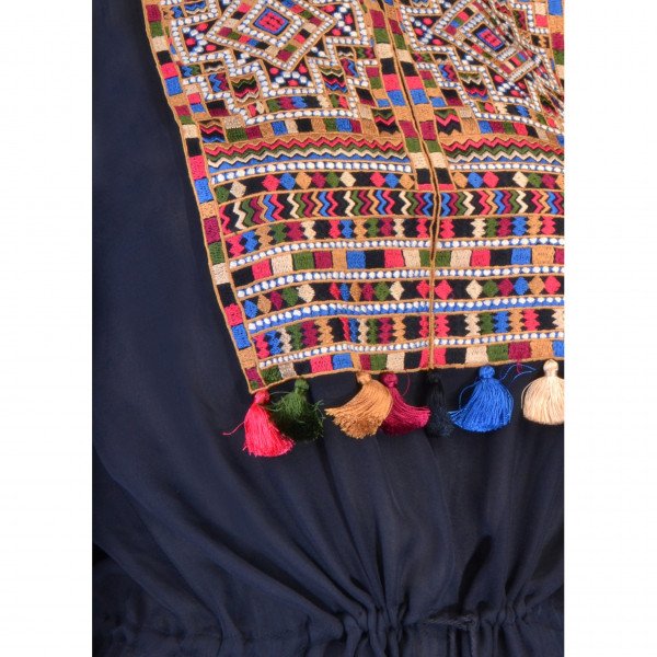 Figue Long Embroidered Dress