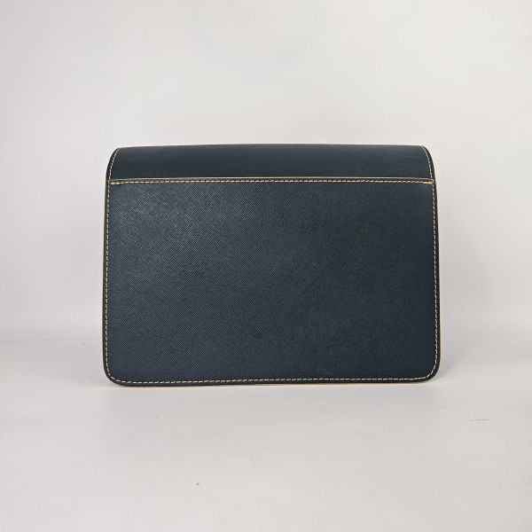 Marni Trunk Shoulder Bag in Oil Blue