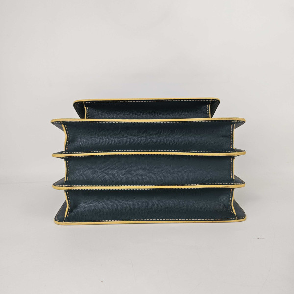 Marni Trunk Shoulder Bag in Oil Blue