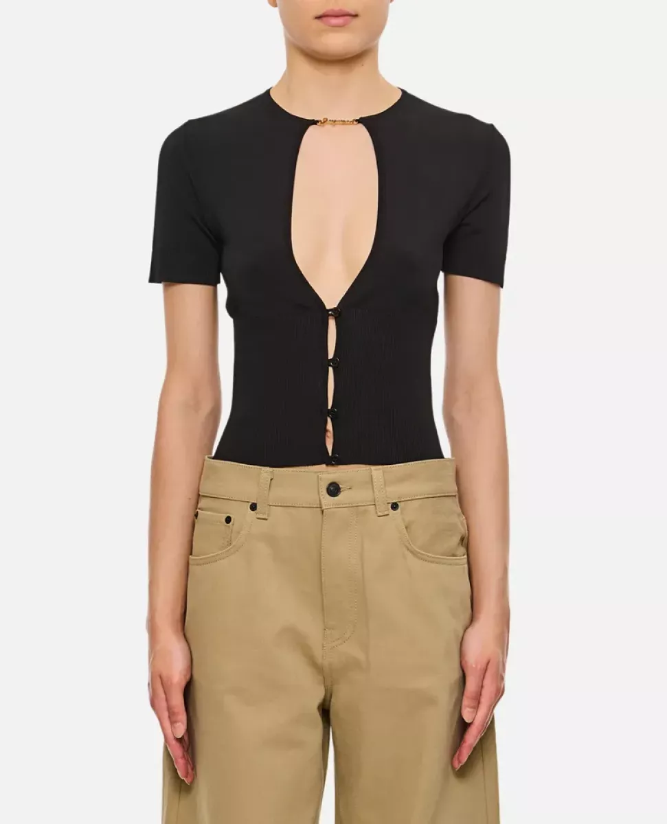 Jacquemus Le Haut Pralu fine-knit top