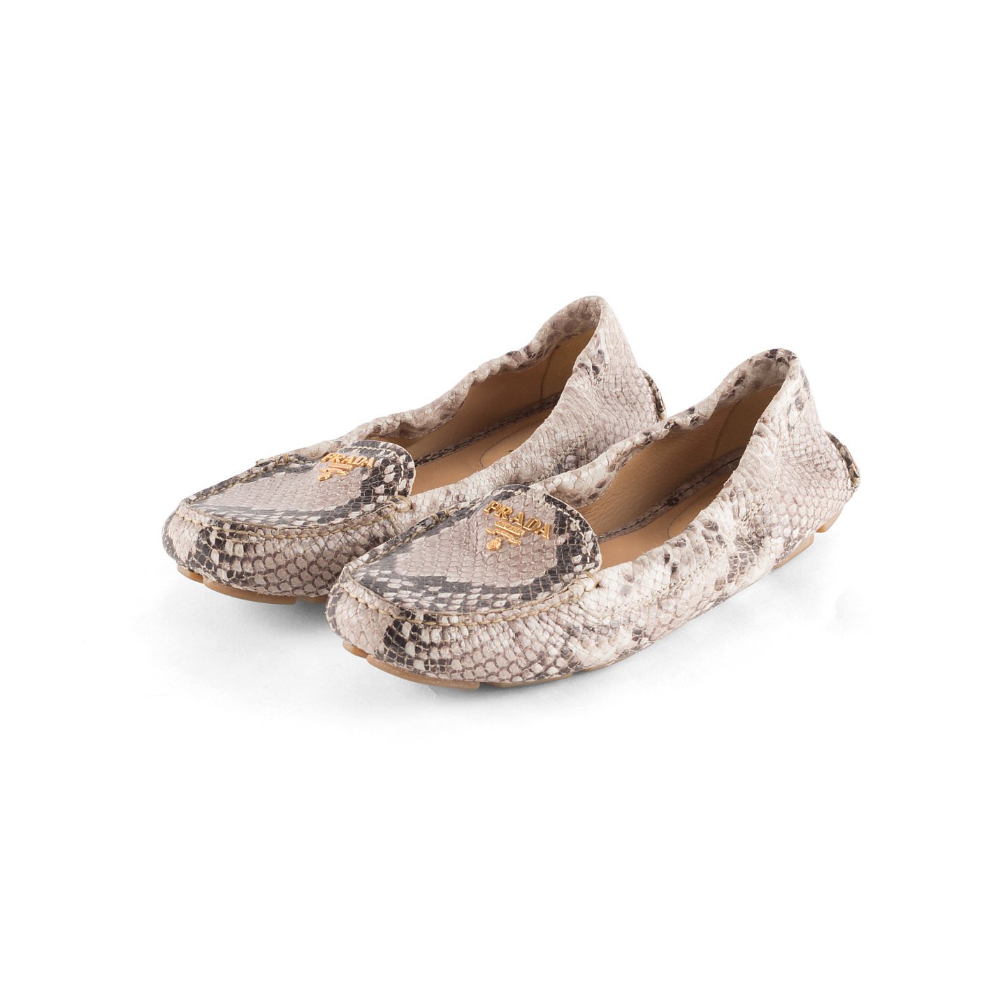 Rent Buy PRADA Snakeskin Loafers | MY WARDROBE HQ