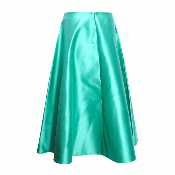 Emilio De La Morena Satin Skirt
