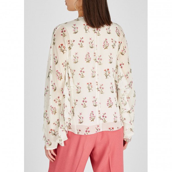 Giambattista Valli Floral Silk Blouse