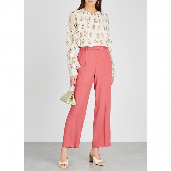 Giambattista Valli Floral Silk Blouse