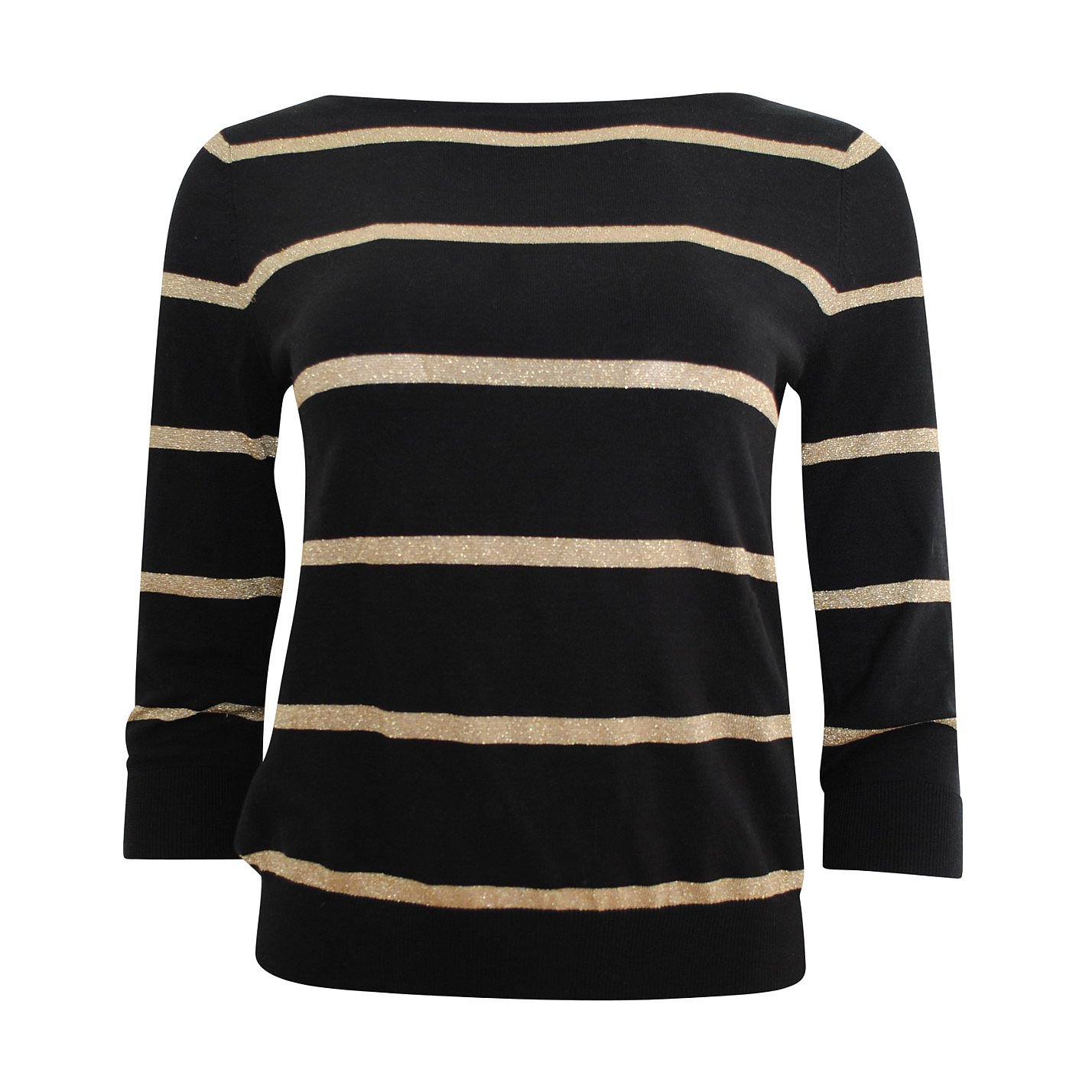 Ralph Lauren Metallic-Striped Sweater 