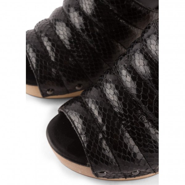 KENZO Snakeskin Clogs