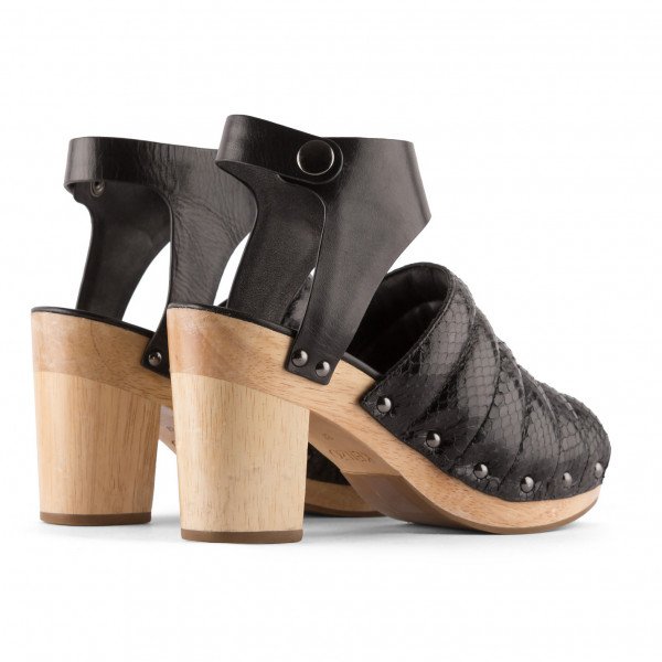 KENZO Snakeskin Clogs