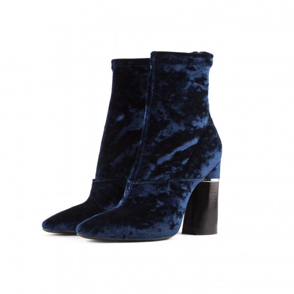 3.1 Phillip Lim Kyoto Velvet Heeled Sock Boots