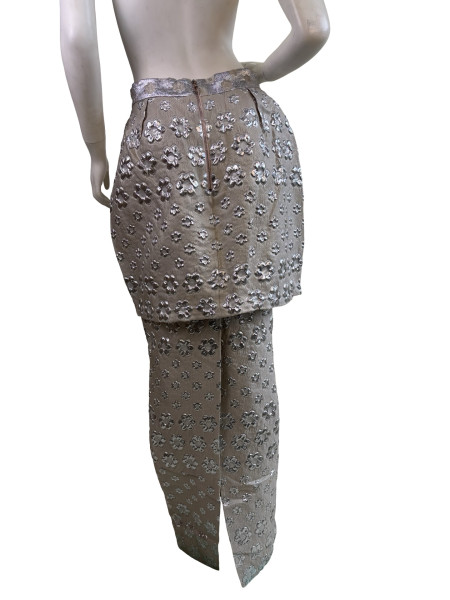 Roksanda Maxi White Flower Print Skirt