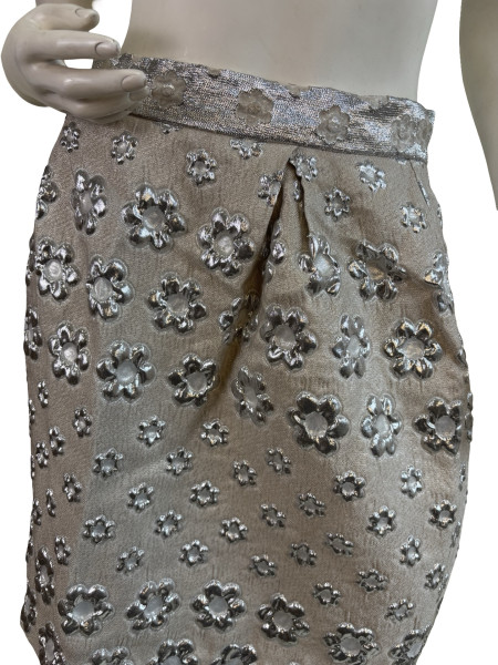 Roksanda Maxi White Flower Print Skirt