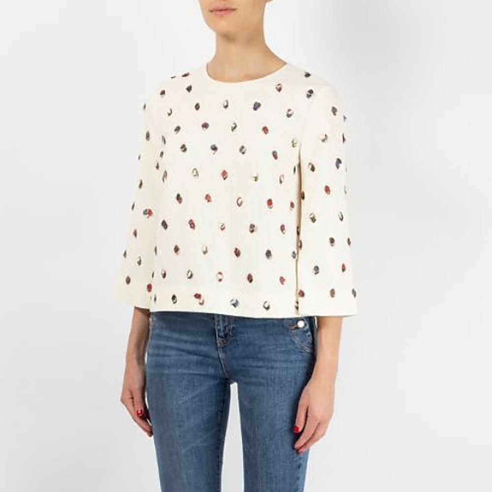 tory burch embellished top