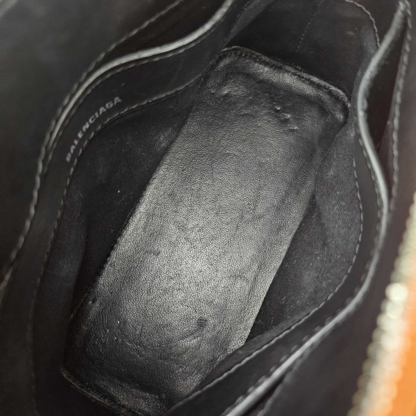 Balenciaga XXS Ville Embossed Leather Tote in Orange