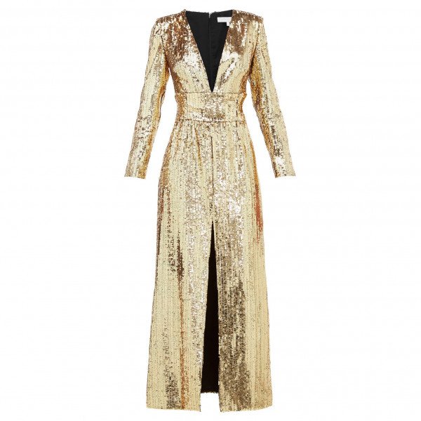 Borgo De Nor Gisele V-Neck Sequinned Maxi Dress