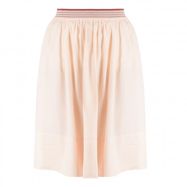 Stella McCartney Striped-Waistband Gathered Skirt