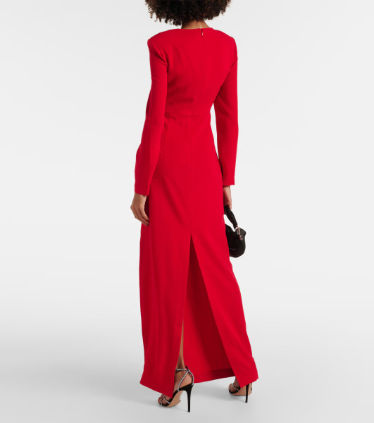 Roland Mouret Long sleeve cady maxi dress