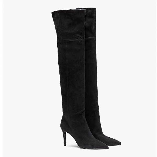 Prada black suede booties sale