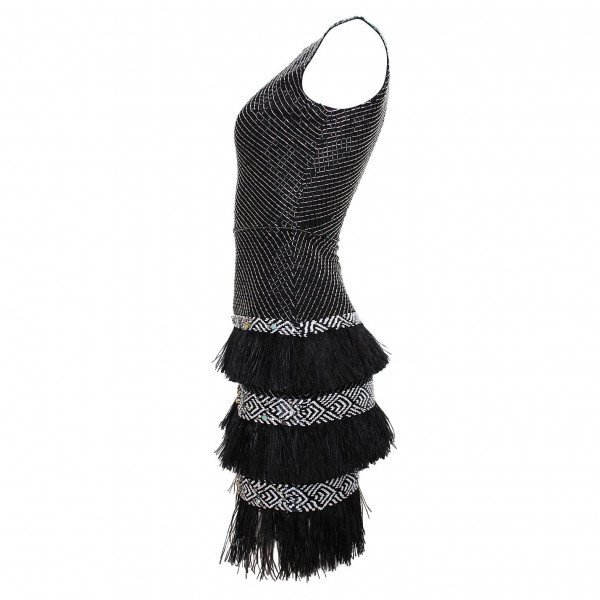 Matthew Williamson Beaded Fringed Mini Dress