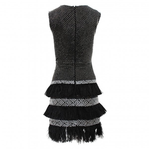 Matthew Williamson Beaded Fringed Mini Dress