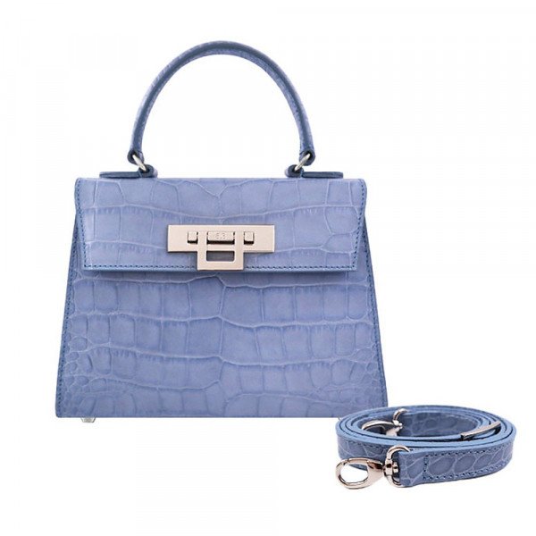 Rent Buy Lalage Beaumont Fonteyn Midi Croc Print Leather Handbag